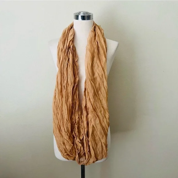 Chic Tan Wrap Infinity Scarf - Picture 2 of 2